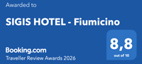 Booking awards 8.8 Sigis Hotel Fiumicino